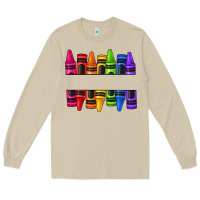 Mushroom custom name crayons Long Sleeve Tee - texasbilliewilder