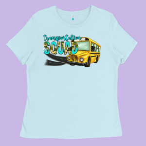 Transportation Squad Ladies Tee Designed By Nancycooperartshop