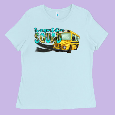 Transportation Squad Ladies Tee Designed By Nancycooperartshop