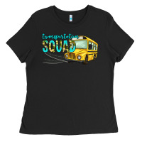 Black transportation squad Ladies Tee - NancyCooperArtShop