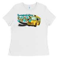 White transportation squad Ladies Tee - NancyCooperArtShop