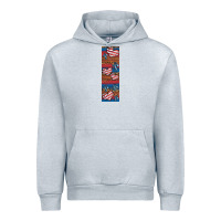 Heather Grey usa flag and cross penwraps 1 Urban Hoodie - Artiststas