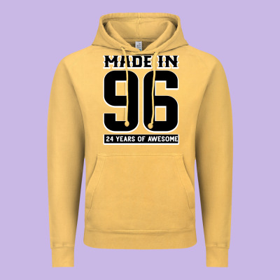 Made In 96 24 Years Of Awesome Vintage Hoodie Designed By Bettercallsaul