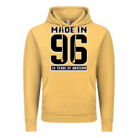 Vintage Mustard Made In 96 24 Years Of Awesome Vintage Hoodie - Bettercallsaul