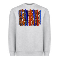 Heather Grey Basketball brushstroke Heavyweight Sweatshirt - HowdyJamesFarm