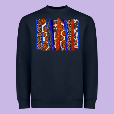 Basketball Brushstroke Heavyweight Sweatshirt Designed By Howdyjamesfarm
