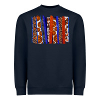 Navy Basketball brushstroke Heavyweight Sweatshirt - HowdyJamesFarm