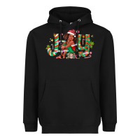 Black Joy Girl Black Heavyweight Hoodie - CowhideDigitalArt