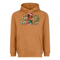 Meerkat Joy Girl Black Heavyweight Hoodie - CowhideDigitalArt