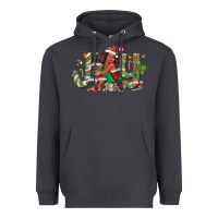 Smoke Joy Girl Black Heavyweight Hoodie - CowhideDigitalArt