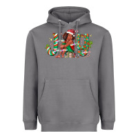 Storm Joy Girl Black Heavyweight Hoodie - CowhideDigitalArt