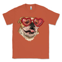 Copper English bulldog with love glass Classic Tee - RanaPortraitStore