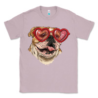 Lilac English bulldog with love glass Classic Tee - RanaPortraitStore