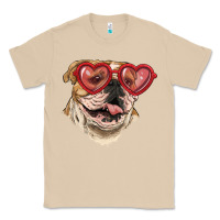 Mushroom English bulldog with love glass Classic Tee - RanaPortraitStore