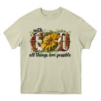 Mossy with god all things are possible Heavy Core Tee - NancyCooperArtShop
