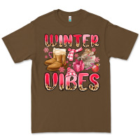 Cacao pink winter vibes Premium Tee - MaliasSmallBusiness