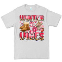 Dove Grey pink winter vibes Premium Tee - MaliasSmallBusiness