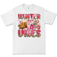 White pink winter vibes Premium Tee - MaliasSmallBusiness