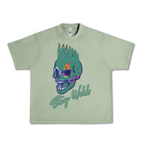 Oil Green Stay Wild Urban Heavy Tee - Bettercallsaul