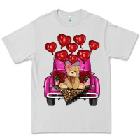 Dove Grey valentines day tedybear truck Premium Tee - RanaPortraitStore