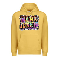 Antique Gold Mama junkie Mother's Day Premium Hoodie - FaDigitalArtStudio