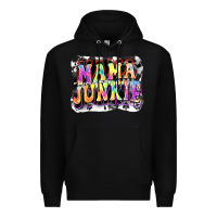 Black Mama junkie Mother's Day Premium Hoodie - FaDigitalArtStudio