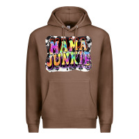 Chestnut Mama junkie Mother's Day Premium Hoodie - FaDigitalArtStudio