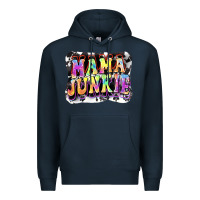 Navy Mama junkie Mother's Day Premium Hoodie - FaDigitalArtStudio