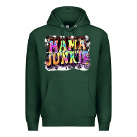 Sports Green Mama junkie Mother's Day Premium Hoodie - FaDigitalArtStudio
