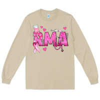Mushroom breast cancer rma registered medical assistant Long Sleeve Tee - texasbilliewilder