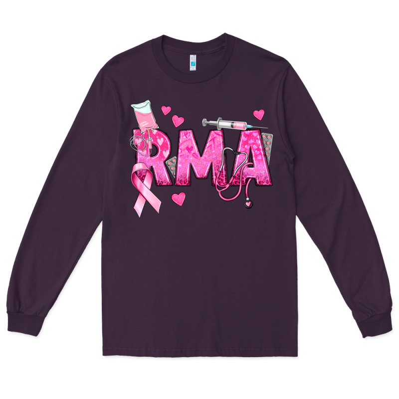 Breast Cancer Rma Registered Medical Assistant Long Sleeve Tee by texasbilliewilder | Teevron