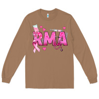 Toasted Coconut breast cancer rma registered medical assistant Long Sleeve Tee - texasbilliewilder