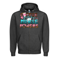 Charcoal Heather coffee gives me nurse powers bbs Zipper Hoodie - BundleAndBundleShop
