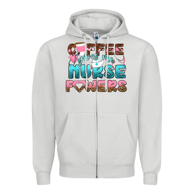 Coffee Gives Me Nurse Powers Bbs Zipper Hoodie by BundleAndBundleShop | Teevron