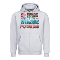 Heather Grey coffee gives me nurse powers bbs Zipper Hoodie - BundleAndBundleShop