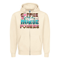 Sandshell coffee gives me nurse powers bbs Zipper Hoodie - BundleAndBundleShop