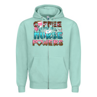Seafoam coffee gives me nurse powers bbs Zipper Hoodie - BundleAndBundleShop