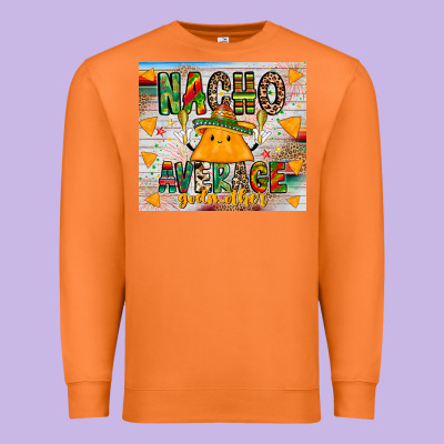 Nacho Average God Mother Premium Sweatshirt Designed By Cowhidedigitalart