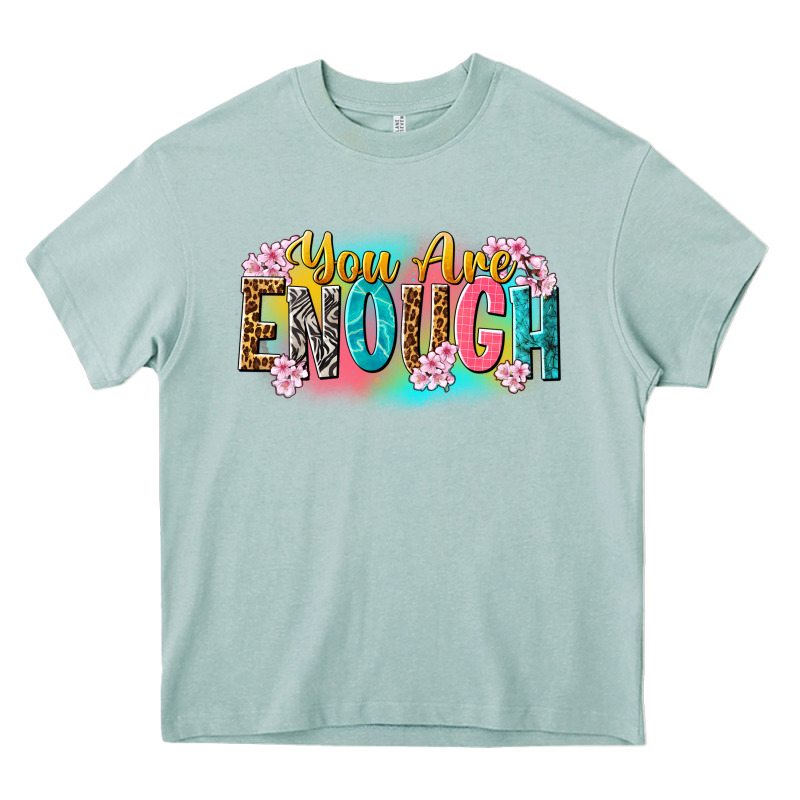 You Are Enough Heavy Core Tee by NancyCooperArtShop | Teevron
