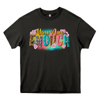 Asphalt you are enough Heavy Core Tee - NancyCooperArtShop