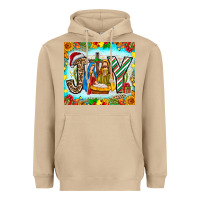 Mushroom joy jesus Heavyweight Hoodie - CowhideDigitalArt