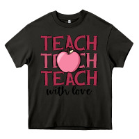 Asphalt teach with love Heavy Core Tee - JahusDesignShop