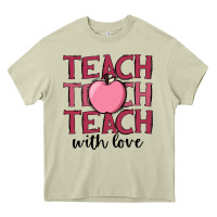 Mossy teach with love Heavy Core Tee - JahusDesignShop