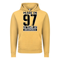Vintage Mustard Made In 97 22 Years Of Awesomeness Vintage Hoodie - Bettercallsaul