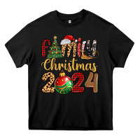 Black family christmas 2024 Heavy Core Tee - MaliasSmallBusiness