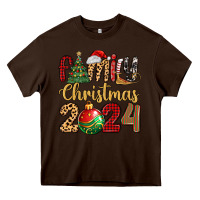 Chocolate Brown family christmas 2024 Heavy Core Tee - MaliasSmallBusiness