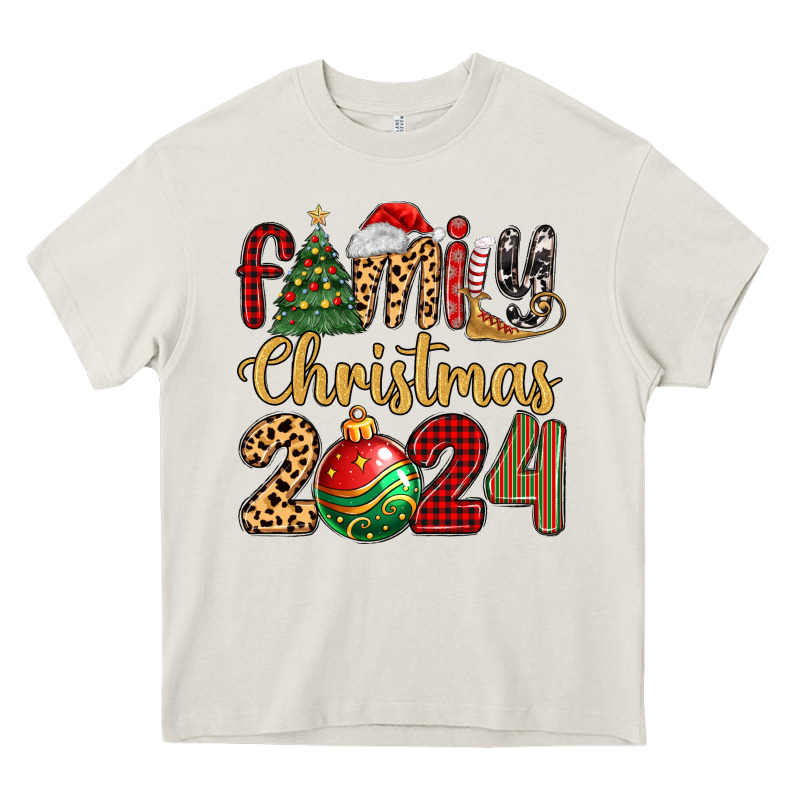 Family Christmas 2024 Heavy Core Tee by MaliasSmallBusiness | Teevron