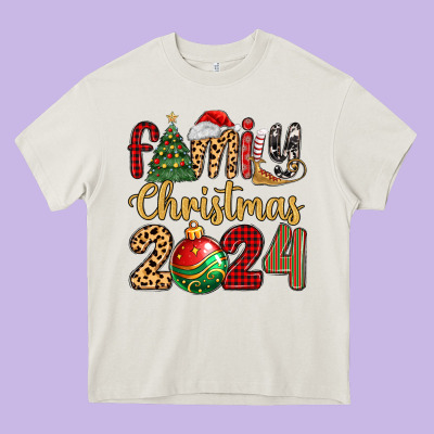 Family Christmas 2024 Heavy Core Tee Designed By Maliassmallbusiness