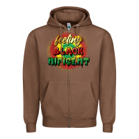 Chestnut feeling blacknificent Zipper Hoodie - FaDigitalArtStudio