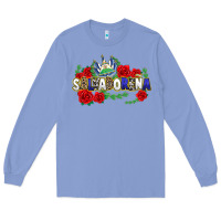 Colony Blue salvadorena Long Sleeve Tee - texasbilliewilder